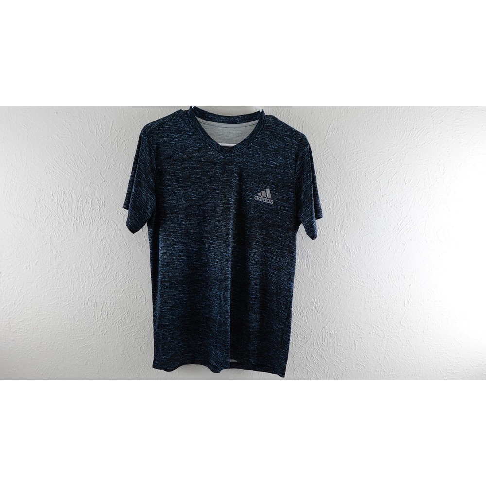 Adidas Active T-Shirt Short Sleeve V Neck blue  Mens size small